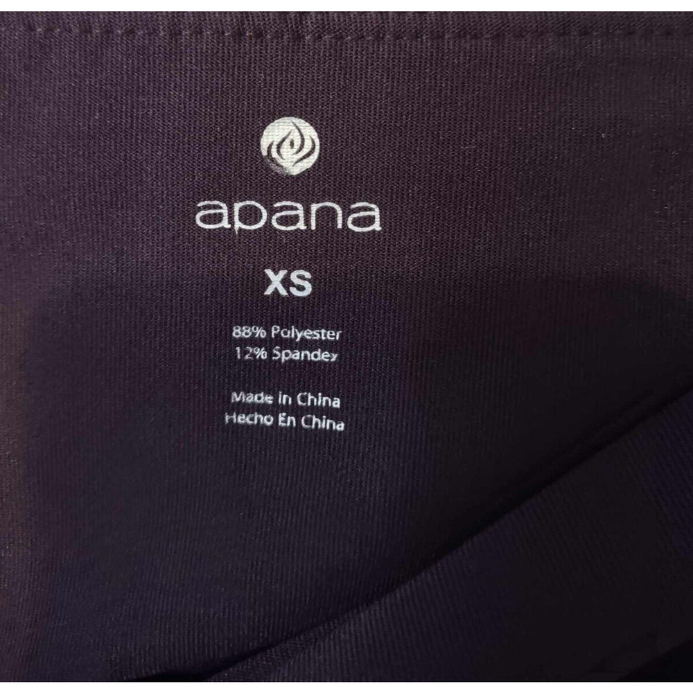 Apana Dark Purple Leggings Size XS - Picture 2 of 3